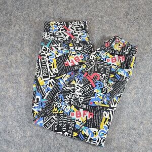 V.I.P. Jeans Stretch Graffiti Street Fashion Print Jogger Pants 15 / 32 Colorful